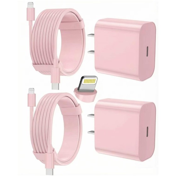iPhone Charger Fast Charging, USB C Charger Block, 6FT/10FT Lightning Cable