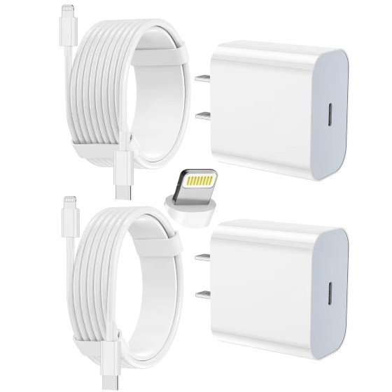 iPhone Charger Fast Charging, USB C Charger Block, 6FT/10FT Lightning Cable