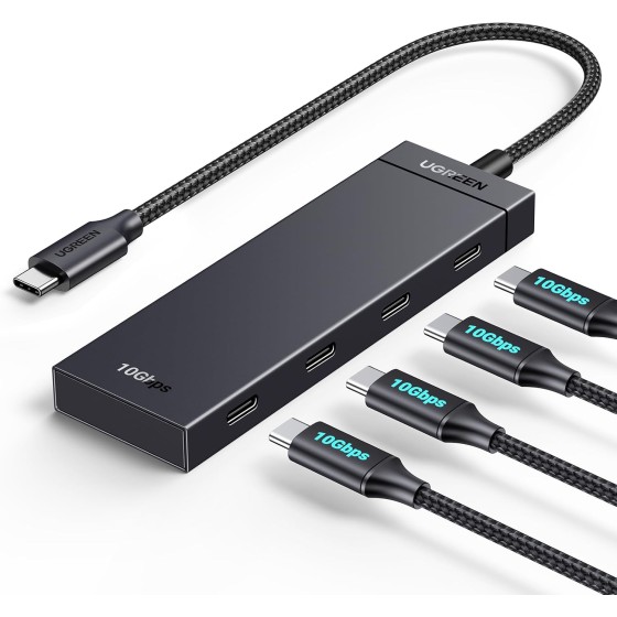 UGREEN USB C Hub 4 Ports, Multiple USB 3.2 Hub, 4x10Gbps Data Transfer