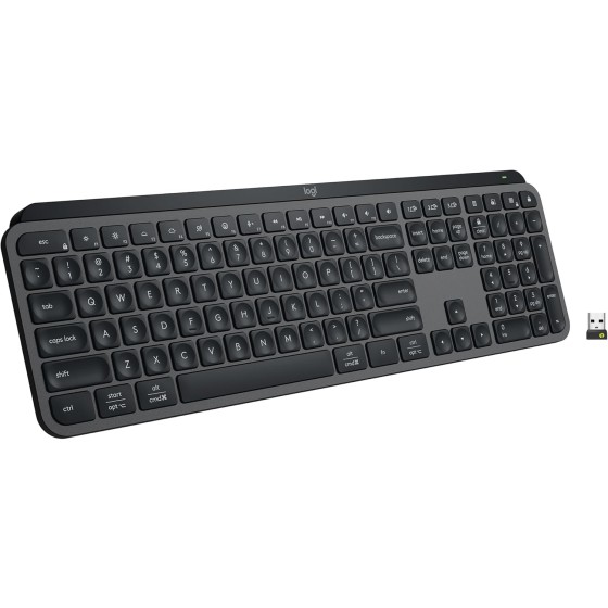 Logitech MX Keys S Wireless Keyboard Low Profile Fluid Precise - Graphite